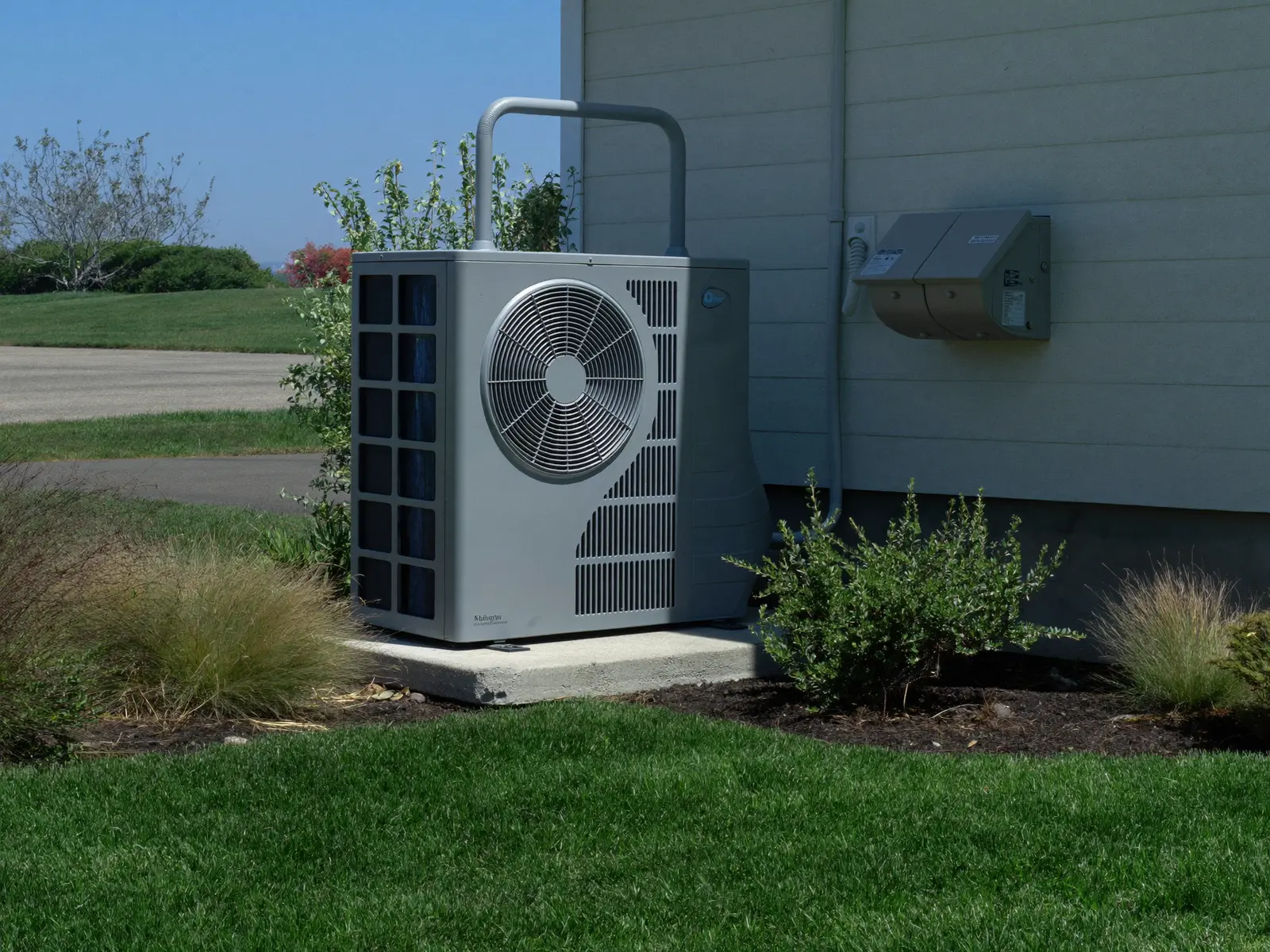 Outdoor air conditioner condenser with electrical disconnect