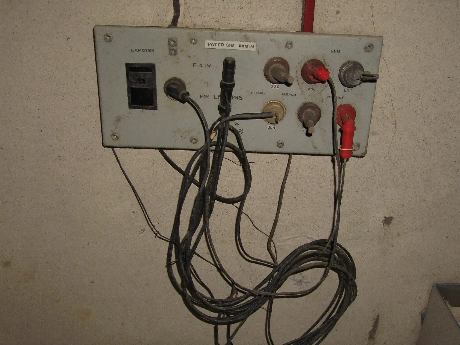 Old Electrical Panel → New Panel — before